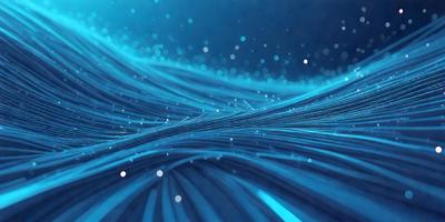 The primary subject of the image is a blue wave with a blue background. The visual style appears to be a digital art or illustration, as the wave is depicted in a detailed and artistic manner. The colors and mood of the image are predominantly blue, creating a calm and serene atmosphere.