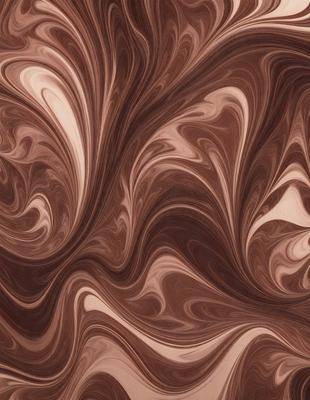 The image features a brown and white swirling pattern, which appears to be a wood grain texture. The primary subject is the intricate and visually appealing design, which creates a sense of depth and complexity. The setting is a wooden surface, possibly a table or a piece of furniture, with the swirling pattern as the main focus. The visual style is a combination of natural elements, such as wood grain, and artistic patterns, resulting in a unique and eye-catching design. The colors and mood of the image are warm and inviting, with the brown and white tones evoking a sense of comfort and coziness.