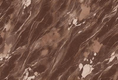 The primary subject of the image is a brown marble-like surface with a pattern of swirls and dots. The setting is a close-up of the marble, showcasing its intricate design. The visual style is a combination of a photo and a drawing, creating a unique and artistic representation of the marble. The colors and mood of the image are warm and earthy, with the brown marble being the dominant color.
