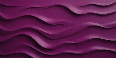 The primary subject of the image is a purple wall with a pattern of waves. The setting is a room with a purple wall, and the visual style is a digital art or illustration. The dominant colors are purple and white, creating a calm and soothing atmosphere.