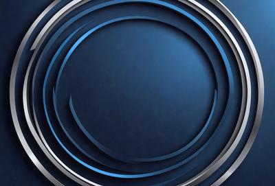The primary subject of the image is a blue circle, which is the main object, scene, or focus of the image. The setting/background is a blue surface, and the visual style is a digital art or illustration. The dominant colors and overall atmosphere are blue and calm.