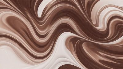 The primary subject of the image is a close-up of a brown and white swirl pattern. The setting is a brown and white background, which adds to the visual style. The image appears to be a digital art or illustration, showcasing the swirl pattern in detail. The dominant colors are brown and white, creating a warm and earthy atmosphere.