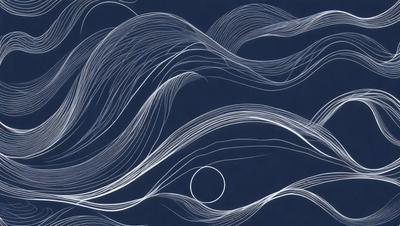 The primary subject of the image is a close-up of a white eye, with a blue background. The visual style appears to be a combination of a photo and digital art, as the eye is depicted in a detailed and intricate manner. The colors and mood of the image are predominantly blue and white, creating a calm and serene atmosphere.