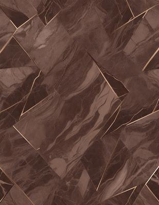 The primary subject of the image is a marble tile floor with a brown color. The setting is a room with a brown and white marble patterned floor. The visual style is a close-up of the floor, showcasing the intricate design. The colors and mood of the image are warm and inviting, with the brown and white marble pattern creating a sense of luxury and sophistication.