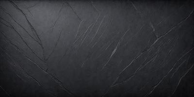 The primary subject of the image is a black leather surface with a pattern of cracks and lines. The setting is a dark room, and the visual style appears to be a close-up of the leather surface. The colors and mood of the image are dark and moody, with the black leather creating a dramatic and intense atmosphere.