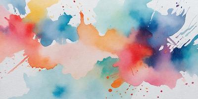 The primary subject of the image is a painting or drawing of a colorful, abstract design. The setting is a white background, which provides a clean and uncluttered appearance. The visual style is a mix of digital art and traditional painting, creating a unique and artistic representation. The colors and mood of the image are vibrant and lively, with a focus on the various shades of pink, orange, and blue.
