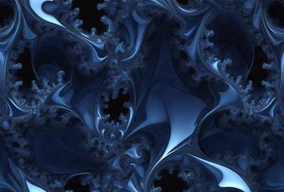 The primary subject of the image is a blue and white swirling pattern, which appears to be a digital art or illustration. The setting is a dark background, which contrasts with the swirling pattern. The visual style is a combination of digital art and illustration, creating a unique and intricate design. The colors and mood of the image are predominantly blue and white, giving it a calm and soothing atmosphere.