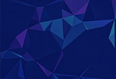 The primary subject of the image is a blue background with a geometric pattern. The setting is a dark blue background, which creates a contrast with the geometric pattern. The visual style is a combination of digital art and illustration, as the geometric pattern is created through a digital medium. The colors and mood of the image are predominantly dark blue, which gives it a calm and serene atmosphere.