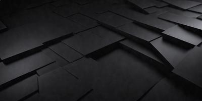 The primary subject of the image is a black and white patterned floor. The setting is a dark room, and the visual style appears to be a combination of a photo and a digital art or illustration. The colors and mood of the image are predominantly dark and moody, with the black and white pattern adding a sense of depth and contrast.
