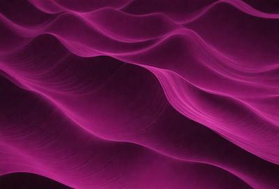 The primary subject of the image is a purple wave, which is the main object, scene, or focus of the image. The setting or background is a purple surface, which adds to the overall atmosphere of the image. The visual style of the image is a digital art or illustration, as it is a purple wave with a patterned texture. The colors and mood of the image are predominantly purple, creating a calm and serene atmosphere.