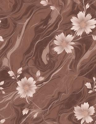 The primary subject of the image is a close-up of a flower, which is the main focus of the image. The setting is a marbled surface, which serves as the backdrop for the flower. The visual style is a combination of photo and digital art, creating a realistic yet artistic representation of the flower. The dominant colors in the image are pink and brown, giving the image a warm and natural atmosphere.