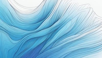 The primary subject of the image is a blue wave, which is the main focus of the scene. The wave is depicted in a digital art style, giving it a unique and artistic appearance. The setting is a blue ocean, providing a serene and calming backdrop for the wave. The overall atmosphere of the image is one of tranquility and beauty, with the blue wave as the central point of interest.