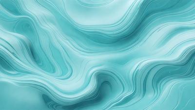 The primary subject of the image is a blue, swirling, and wavy surface, which appears to be a water-like texture. The setting is a blue ocean, and the visual style is a digital art or illustration. The dominant colors are blue and white, creating a serene and calming atmosphere.