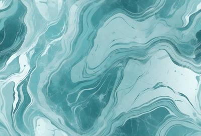 The primary subject of the image is a blue and white marbled tile. The setting is a bathroom, with the tile covering the walls and floor. The visual style is a close-up of the tile, showcasing its intricate design. The dominant colors are blue and white, creating a calm and soothing atmosphere.