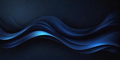 The primary subject of the image is a blue wave, which is the main focus of the scene. The wave is depicted in a digital art style, giving it a modern and visually appealing appearance. The setting is a dark background, which contrasts with the blue wave, creating a striking visual effect. The overall atmosphere of the image is dynamic and captivating, with the blue wave as the central point of interest.