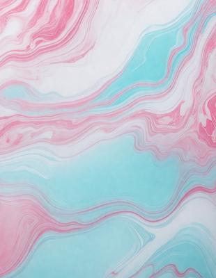 The primary subject of the image is a pink and blue swirling pattern, which appears to be a digital art or illustration. The setting is a white background, and the visual style is a combination of digital art and illustration. The dominant colors in the image are pink and blue, creating a vibrant and lively atmosphere.