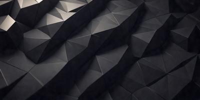 The primary subject of the image is a close-up of a black and white patterned surface, which appears to be a textured wall or a piece of art. The setting is a dark room, and the visual style is a combination of a photo and digital art. The dominant colors are black and white, and the overall atmosphere is intriguing and visually engaging.