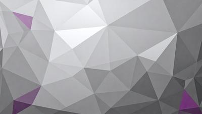 The image features a large, white, geometric shape with a triangular pattern. The shape is the primary subject, and it is set against a gray background. The visual style appears to be a combination of digital art and illustration, creating a modern and minimalist appearance. The dominant colors are white and gray, giving the image a clean and sleek look.