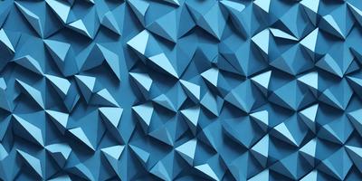 The primary subject of the image is a blue wall with a geometric pattern. The setting is a room with a blue wall, and the visual style is a digital art or illustration. The dominant colors are blue and white, creating a calm and soothing atmosphere.