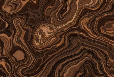 The primary subject of the image is a wooden surface with a unique and intricate pattern. The setting is a close-up view of the wooden surface, showcasing the detailed design. The visual style is a close-up of the wooden surface, which gives a sense of depth and texture. The colors and mood of the image are predominantly brown and earthy tones, creating a warm and natural atmosphere.