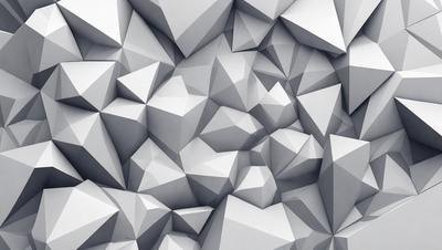 The primary subject of the image is a large, intricate, and detailed pattern of white geometric shapes. The setting is a white background, which provides a clean and minimalist appearance. The visual style is a combination of digital art and illustration, creating a unique and captivating design. The dominant colors are white, which gives the pattern a clean and modern look. The overall atmosphere is one of sophistication and elegance, as the geometric shapes create a visually appealing and complex pattern.