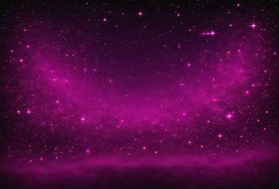 The primary subject of the image is a purple background with a starry sky. The setting is a space-themed environment, with the background featuring a purple hue and a pattern of stars. The visual style is a combination of a photo and digital art, creating a unique and captivating scene. The colors and mood of the image are predominantly purple, giving it a calming and serene atmosphere.