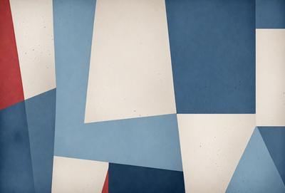 The primary subject of the image is a blue and white painting or artwork. The setting is a blue background, and the visual style appears to be a combination of digital art and illustration. The colors and mood of the image are predominantly blue and white, creating a calm and serene atmosphere.