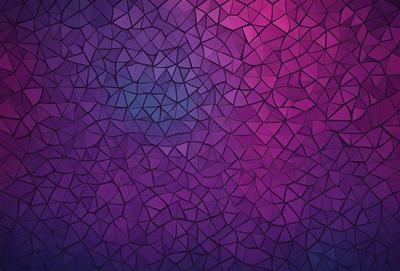 The primary subject of the image is a purple and blue patterned wall. The setting is a room with a purple and blue wallpaper, creating a unique and visually appealing atmosphere. The visual style of the image is a combination of digital art and illustration, showcasing the intricate design of the wallpaper. The dominant colors in the image are purple and blue, which contribute to a calm and soothing mood.