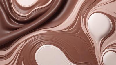 The primary subject of the image is a close-up of a chocolate-colored surface, possibly a chocolate cake or a chocolate-themed wallpaper. The setting is indoors, with the chocolate surface being the main focus of the image. The visual style appears to be a close-up of the chocolate surface, possibly a photo or a digital art piece. The colors and mood of the image are predominantly brown and rich, creating a warm and inviting atmosphere.