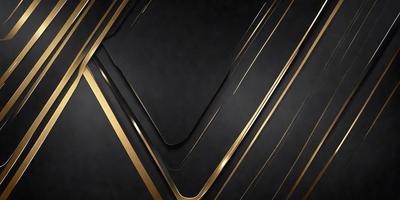 The primary subject of the image is a black and gold pattern. The setting is a black background, and the visual style appears to be a digital art or illustration. The dominant colors are black and gold, creating a sophisticated and elegant atmosphere.