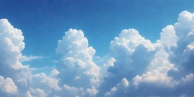 Primary subject: Clouds
Setting/background: Sky
Visual style: Photo
Colors and mood: Blue and white