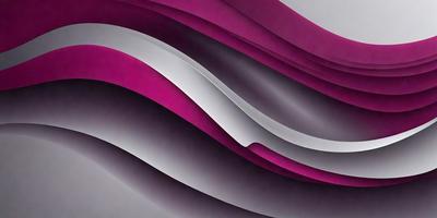 The primary subject of the image is a large, curved, and pink structure that resembles a wave. The setting is a gray background, which contrasts with the vibrant pink color of the wave. The visual style appears to be a combination of digital art and illustration, creating a unique and eye-catching design. The dominant colors in the image are pink and gray, giving the scene a bold and striking appearance.