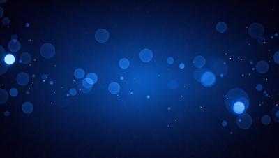The primary subject of the image is a blue background with a pattern of white circles. The setting appears to be a dark room, and the visual style is a digital art or illustration. The dominant colors are blue and white, creating a calm and serene atmosphere.