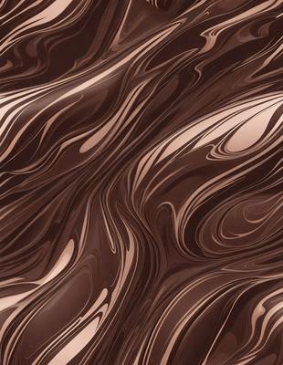 The primary subject of the image is a close-up of a brown and white marbled pattern, which appears to be a chocolate-colored marble. The setting is a surface with a marbled pattern, possibly a wall or a piece of furniture. The visual style of the image is a close-up, which emphasizes the intricate details of the marbled pattern. The colors and mood of the image are warm and earthy, with the brown and white marbled pattern creating a sense of depth and texture.