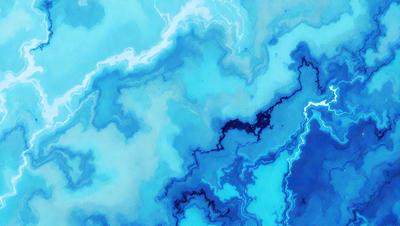 The primary subject of the image is a blue and white painting of a swirling, abstract design. The setting is a blue background, which complements the artwork. The visual style is a combination of digital art and illustration, creating a unique and captivating piece. The dominant colors are blue and white, giving the painting a calming and serene atmosphere.