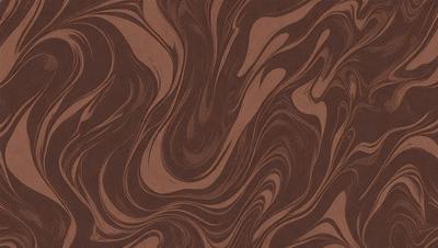 The primary subject of the image is a brown and white patterned wallpaper. The setting is a room with a brown and white wallpapered wall. The visual style is a patterned wallpaper, which gives the room a unique and artistic appearance. The dominant colors are brown and white, creating a warm and inviting atmosphere.