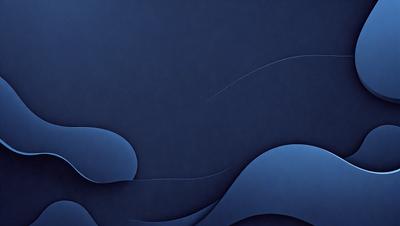 The primary subject of the image is a blue ocean with waves. The setting is a dark blue background, which creates a dramatic and moody atmosphere. The visual style is a combination of digital art and illustration, giving the image a unique and artistic appearance. The dominant colors are blue and black, with the blue ocean and dark blue background creating a sense of depth and tranquility.