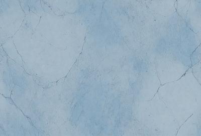 The primary subject of the image is a blue and white marble wall. The setting is a room with a blue and white marble wall, which serves as the background. The visual style is a photo, capturing the natural texture and colors of the marble wall. The dominant colors are blue and white, creating a calm and serene atmosphere.