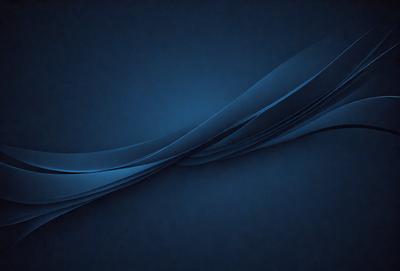 The primary subject of the image is a blue background with a wave-like pattern. The setting is a dark blue background, and the visual style appears to be a digital art or illustration. The dominant colors are blue and black, creating a calm and serene atmosphere.
