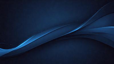The primary subject of the image is a blue background with a blue wave-like design. The setting is a dark blue background, which creates a contrast with the blue wave. The visual style is digital art, as the wave-like design appears to be a digital creation. The colors and mood of the image are predominantly blue, creating a calm and serene atmosphere.
