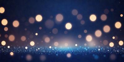 The primary subject of the image is a blue background with a pattern of white lights. The setting appears to be a dark room, and the visual style is a digital art or illustration. The dominant colors are blue and white, creating a calm and serene atmosphere.