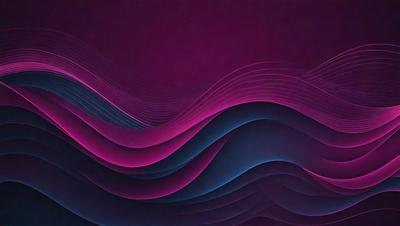 The primary subject of the image is a purple and blue wave pattern. The setting is a purple background, and the visual style appears to be a digital art or illustration. The dominant colors are purple and blue, creating a calm and soothing atmosphere.