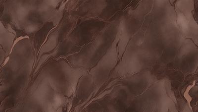 The image features a brown marble-like surface with a pattern of swirls and lines. The setting appears to be a stone or tile floor, possibly in a bathroom or a similar environment. The visual style of the image is a close-up of the marble surface, showcasing its intricate patterns and textures. The colors in the image are predominantly brown, giving the scene a warm and natural atmosphere.