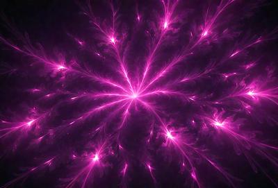 The primary subject of the image is a purple, pink, and red swirling pattern. The setting is a dark background, which contrasts with the vibrant colors of the swirling pattern. The visual style appears to be a digital art or illustration, as the colors and patterns are intricately detailed. The overall atmosphere of the image is lively and energetic, with the swirling pattern capturing the viewer's attention.