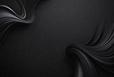 The primary subject of the image is a black background with a pattern of white and black stripes. The setting is a dark room, and the visual style is a black and white photo. The dominant colors are black and white, creating a moody and dramatic atmosphere.