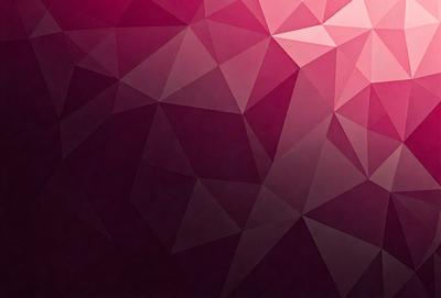 The primary subject of the image is a close-up of a geometric pattern, which appears to be a triangular shape. The setting is a dark background, which contrasts with the geometric pattern. The visual style of the image is a combination of digital art and illustration, creating a unique and intricate design. The dominant colors in the image are pink and purple, giving the pattern a vibrant and eye-catching appearance.