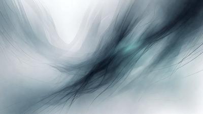 The primary subject of the image is a blue and white water-like pattern, which appears to be a digital art or illustration. The setting is a white background, and the visual style is a combination of digital art and illustration. The dominant colors are blue and white, creating a calm and serene atmosphere.