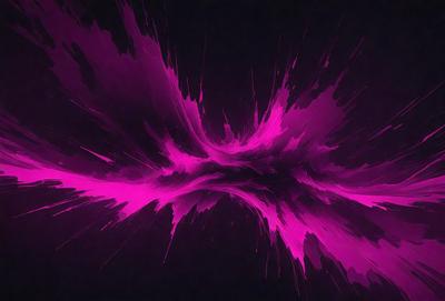 The primary subject of the image is a purple, swirling, and abstract design. The setting is a dark background, which contrasts with the vibrant purple color of the design. The visual style appears to be a combination of digital art and illustration, creating a unique and eye-catching pattern. The colors and mood of the image are predominantly purple, giving it a bold and artistic appearance.