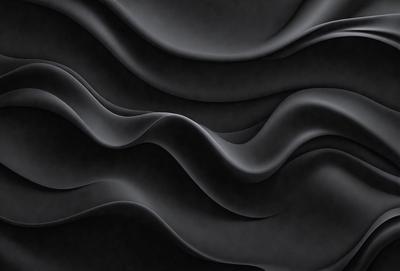 The primary subject of the image is a black and white patterned wallpaper. The setting is a black background, which emphasizes the patterned wallpaper. The visual style is a close-up of the wallpaper, showcasing its intricate design. The colors and mood of the image are predominantly black and white, giving it a classic and timeless appearance.