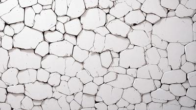 The primary subject of the image is a white wall with a pattern of white and black circles. The setting is a room with a white wall, and the visual style is a photo. The dominant colors are white and black, creating a clean and minimalist atmosphere.